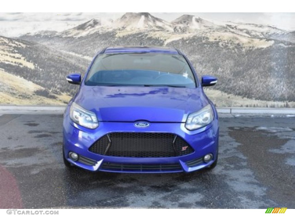 2013 Focus ST Hatchback - Performance Blue / ST Charcoal Black Full-Leather Recaro Seats photo #4