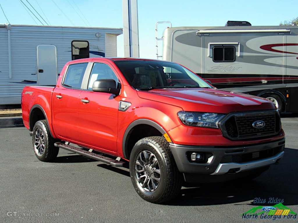 2019 Ranger XLT SuperCrew 4x4 - Hot Pepper Red Metallic / Ebony photo #7