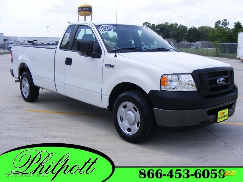 2008 F150 XL Regular Cab - Oxford White / Medium/Dark Flint photo #1