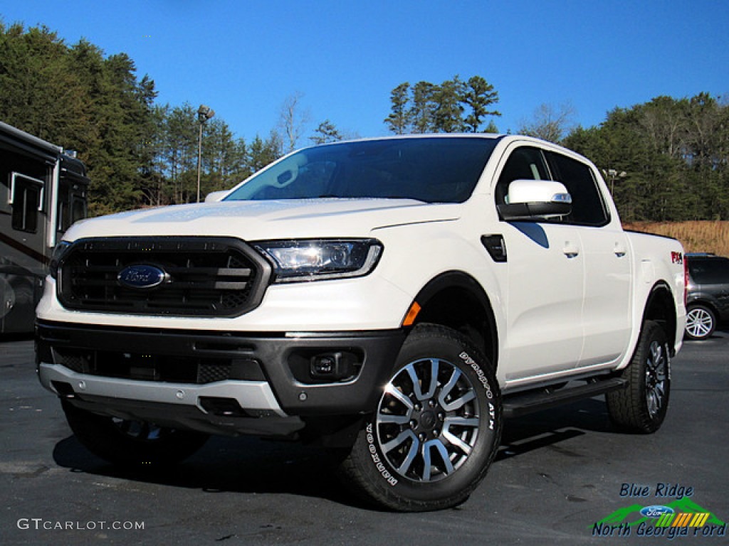 2019 Ranger Lariat SuperCrew 4x4 - White Platinum Tri-Coat / Medium Stone photo #1