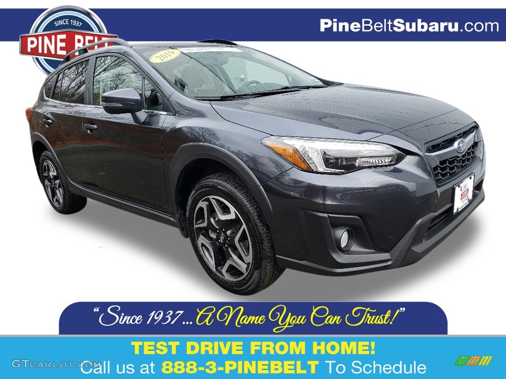 2019 Crosstrek 2.0i Limited - Dark Gray Metallic / Black photo #1
