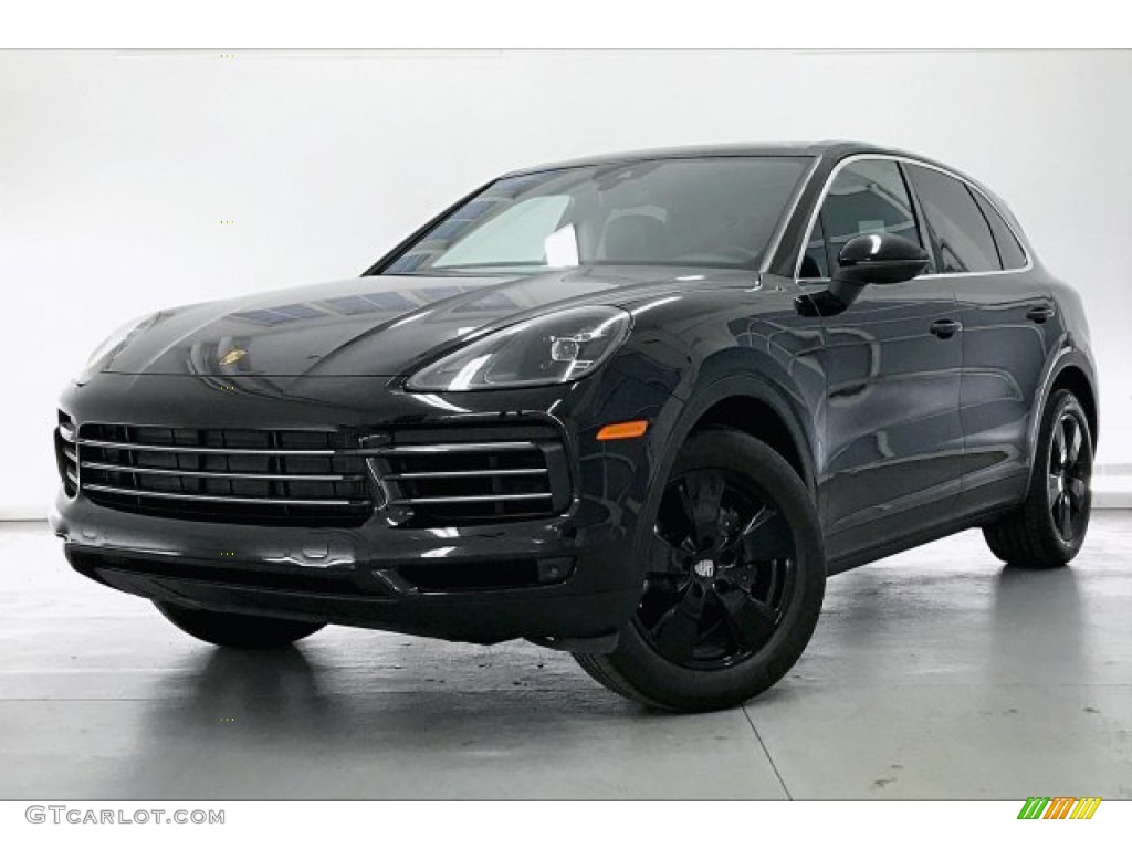 Black 2019 Porsche Cayenne Standard Cayenne Model Exterior Photo #136318902