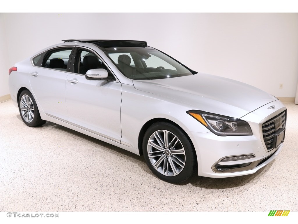 2019 Genesis G80 AWD - Santiago Silver / Black photo #1