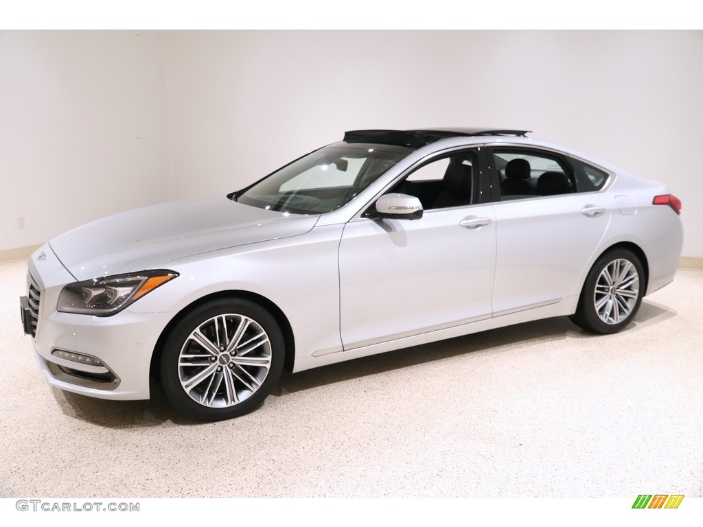 Santiago Silver 2019 Hyundai Genesis G80 AWD Exterior Photo #136319721