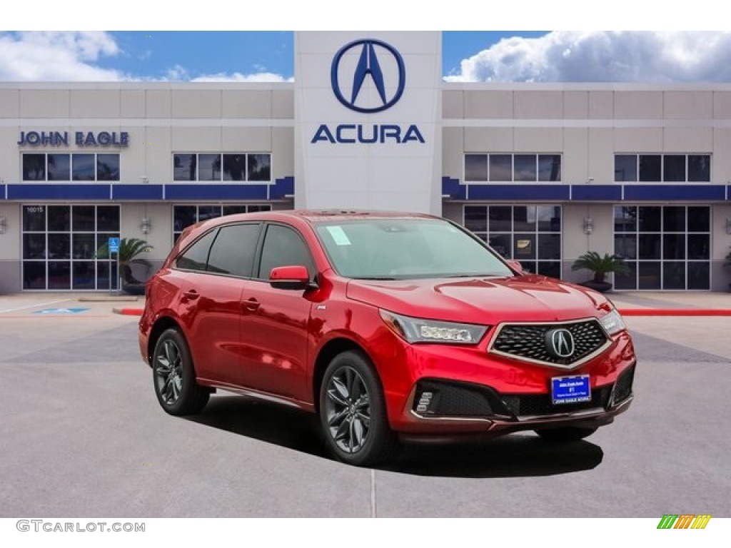 2020 MDX Technology AWD - Performance Red Pearl / Ebony photo #1