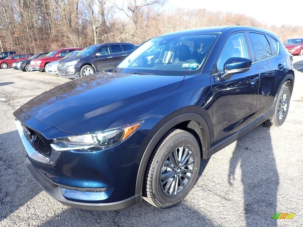 Deep Crystal Blue Mica 2020 Mazda CX-5 Touring AWD Exterior Photo #136327397