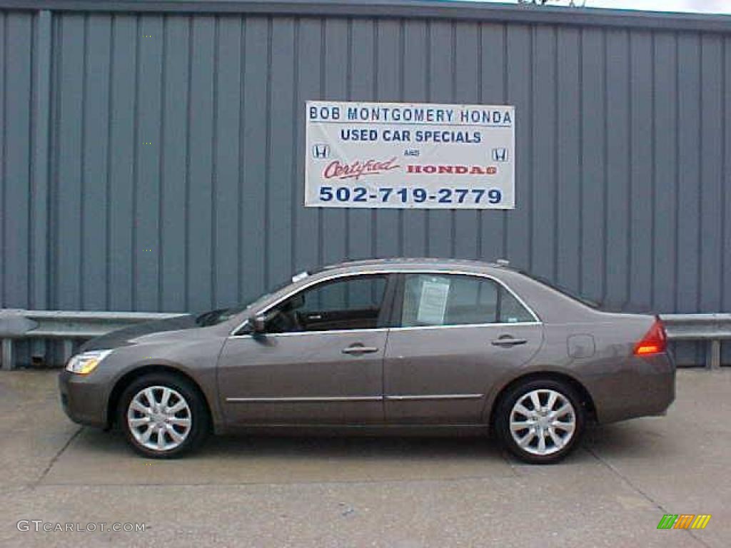 2006 Accord EX-L V6 Sedan - Carbon Bronze Pearl / Ivory photo #1