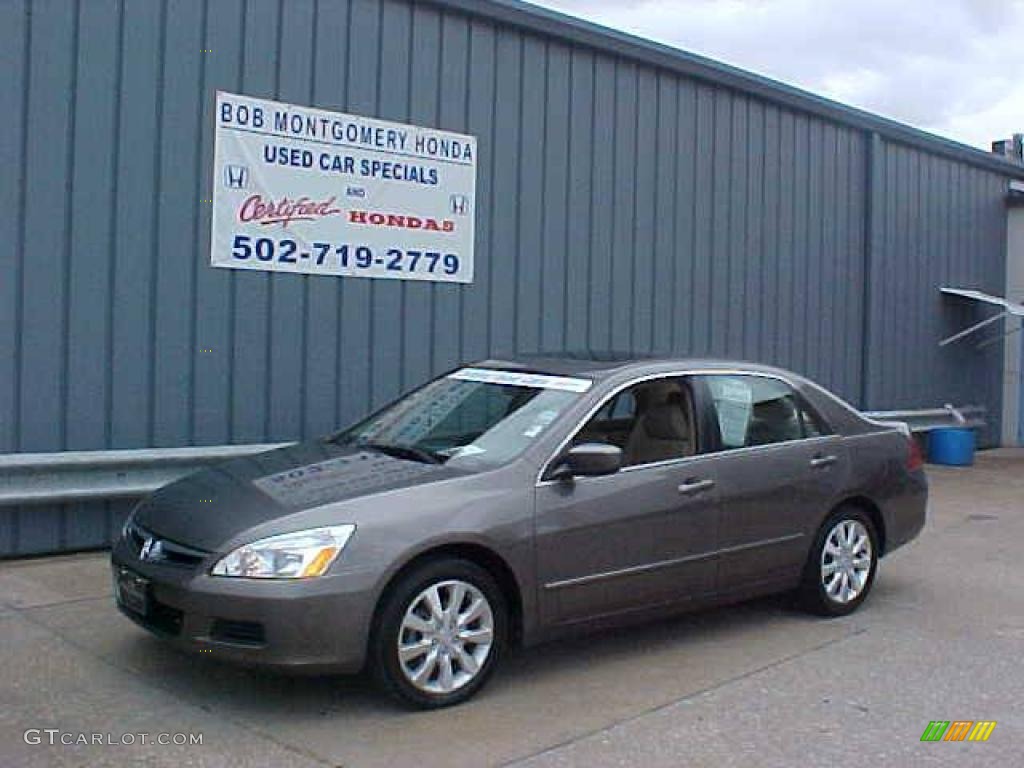 2006 Accord EX-L V6 Sedan - Carbon Bronze Pearl / Ivory photo #2