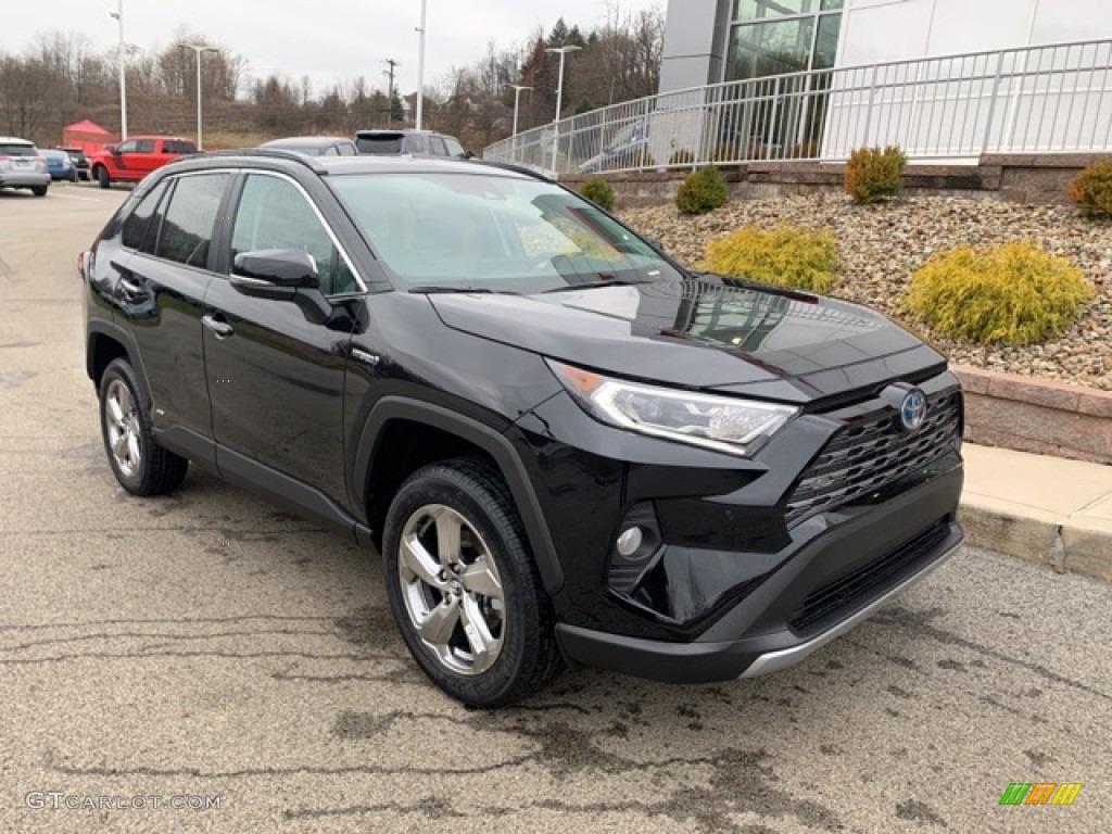 Midnight Black Metallic 2020 Toyota RAV4 Limited AWD Hybrid Exterior Photo #136328707