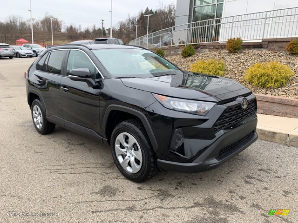 Midnight Black Metallic 2019 Toyota RAV4 LE AWD Exterior Photo #136328835