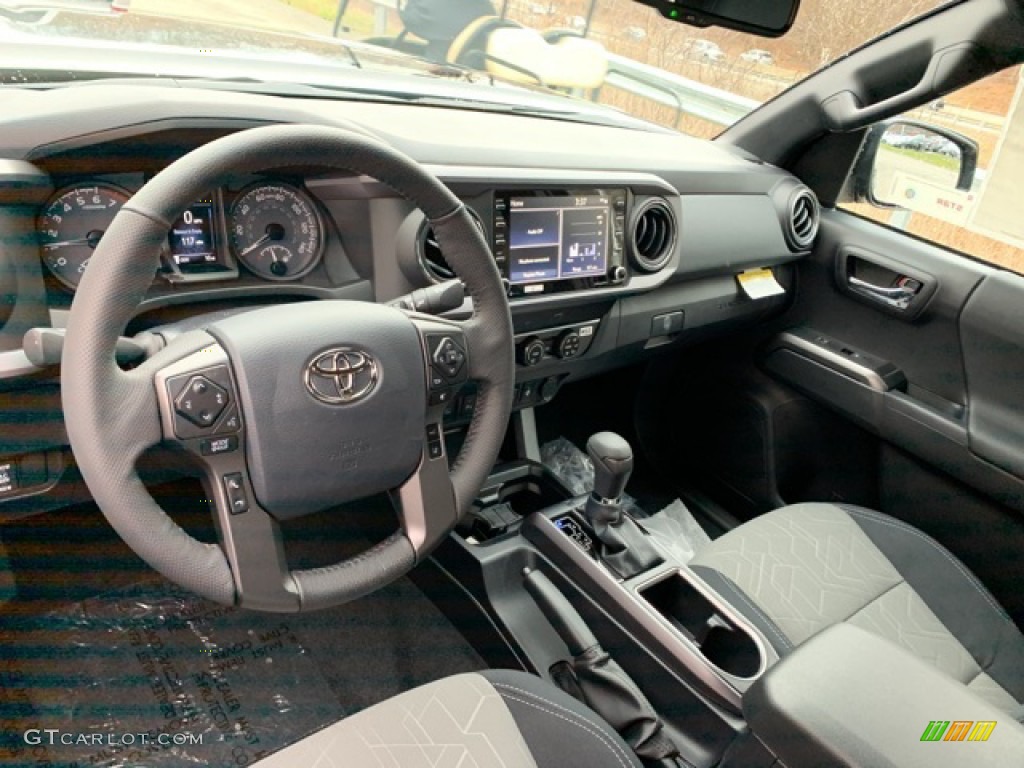 TRD Cement/Black Interior 2020 Toyota Tacoma TRD Off Road Double Cab 4x4 Photo #136329683