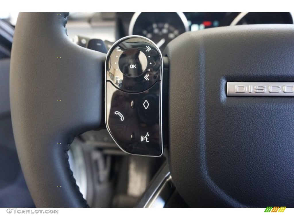 2020 Land Rover Discovery Landmark Edition Ebony Steering Wheel Photo #136329848
