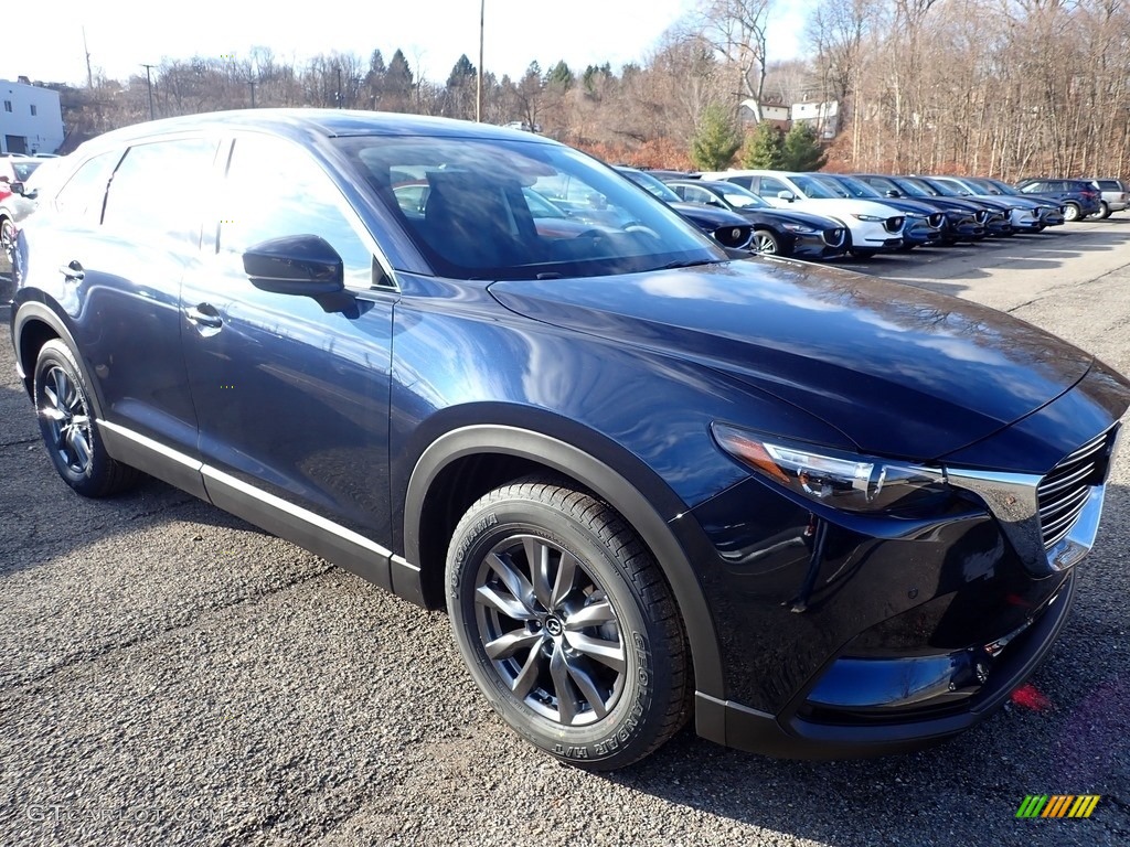 Deep Crystal Blue Mica 2020 Mazda CX-9 Touring AWD Exterior Photo #136330160