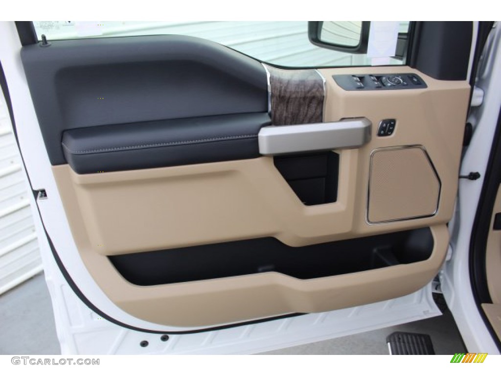 2019 F250 Super Duty Lariat Crew Cab 4x4 - White Platinum / Camel photo #9