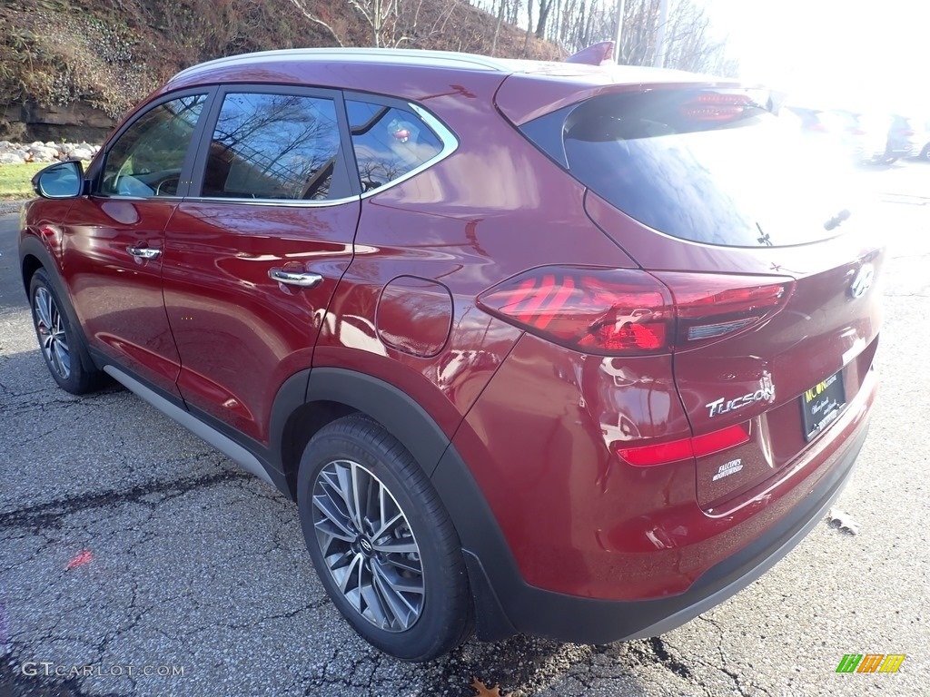 2020 Tucson Limited AWD - Gemstone Red / Black photo #6