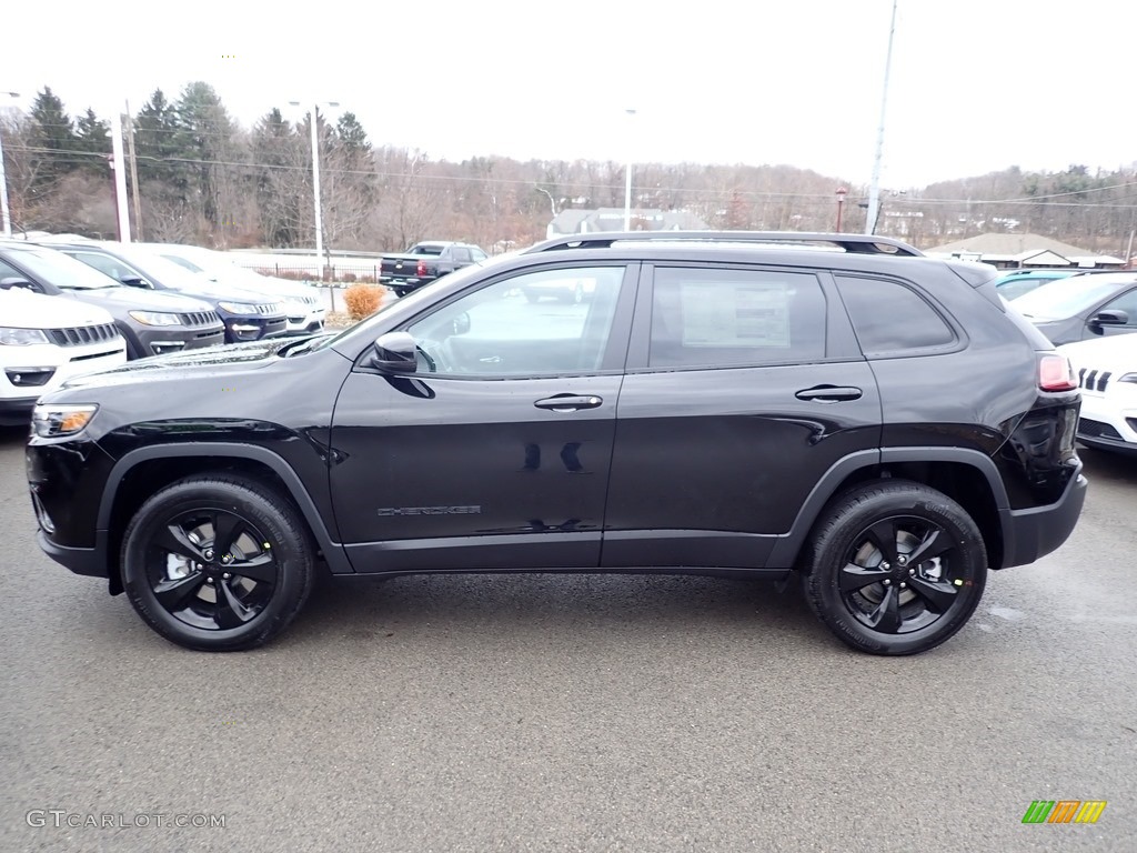 2020 Cherokee Latitude Plus 4x4 - Diamond Black Crystal Pearl / Black photo #2