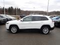 2020 Bright White Jeep Cherokee Latitude  photo #2