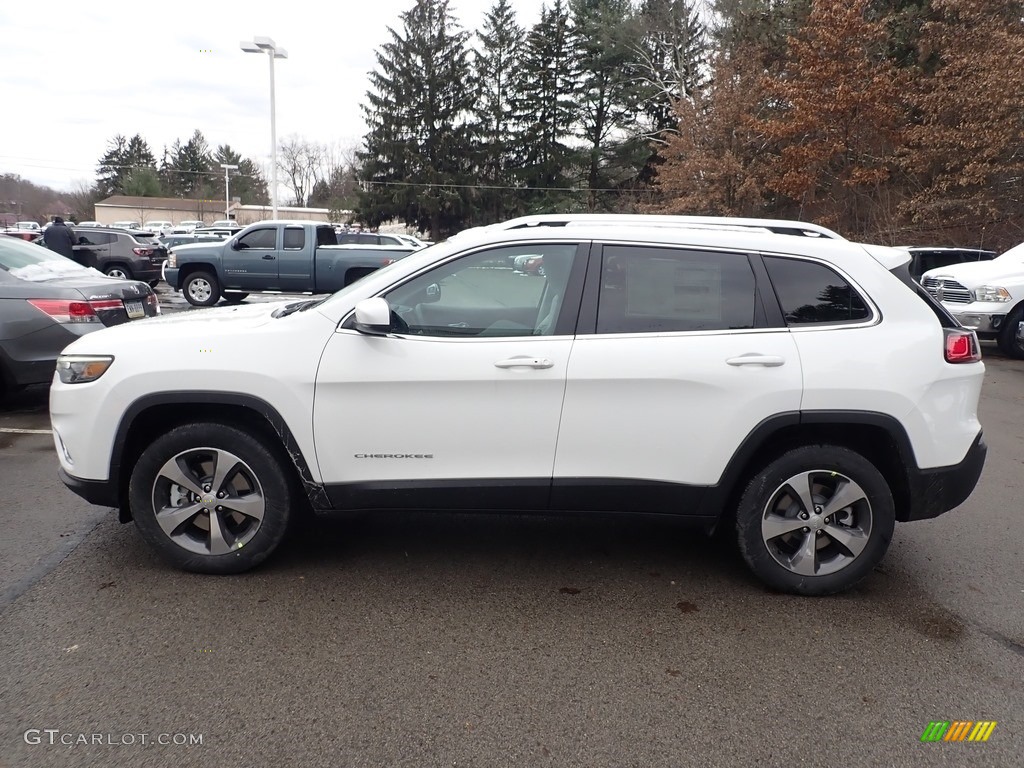 2020 Cherokee Limited 4x4 - Bright White / Ski Gray/Black photo #2