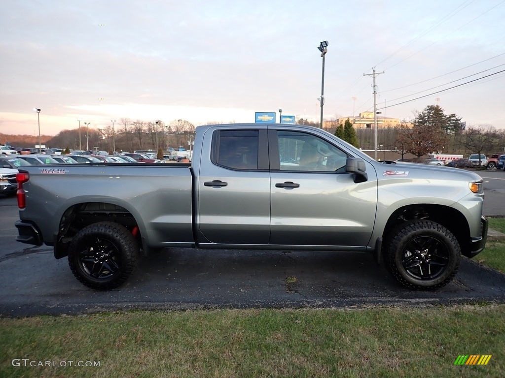 Satin Steel Metallic 2020 Chevrolet Silverado 1500 Custom Trail Boss Double Cab 4x4 Exterior Photo #136337177