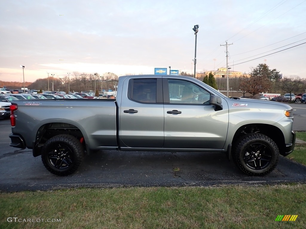 2020 Silverado 1500 Custom Trail Boss Double Cab 4x4 - Satin Steel Metallic / Jet Black photo #5