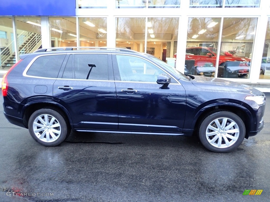2019 XC90 T6 AWD Momentum - Denim Blue Metallic / Maroon photo #2