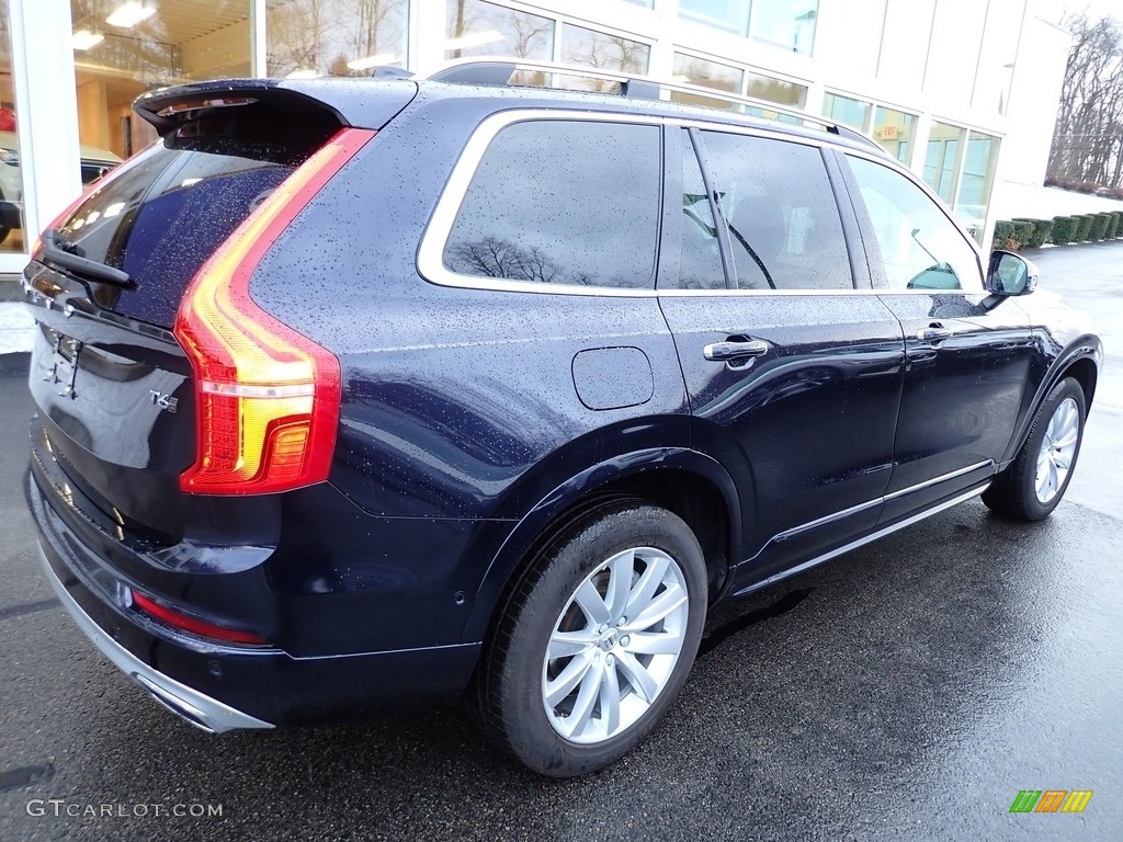 2019 XC90 T6 AWD Momentum - Denim Blue Metallic / Maroon photo #3