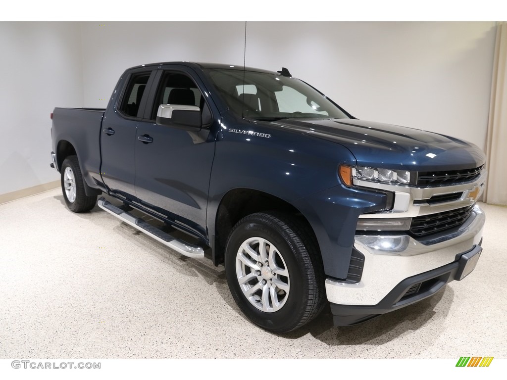 2019 Silverado 1500 LT Double Cab - Northsky Blue Metallic / Jet Black photo #1