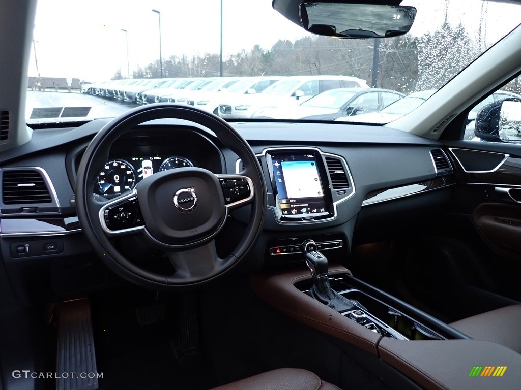 2019 XC90 T6 AWD Momentum - Denim Blue Metallic / Maroon photo #14