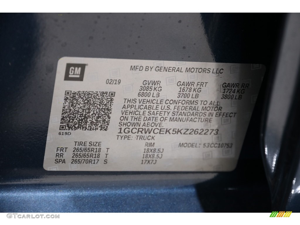 2019 Silverado 1500 LT Double Cab - Northsky Blue Metallic / Jet Black photo #21