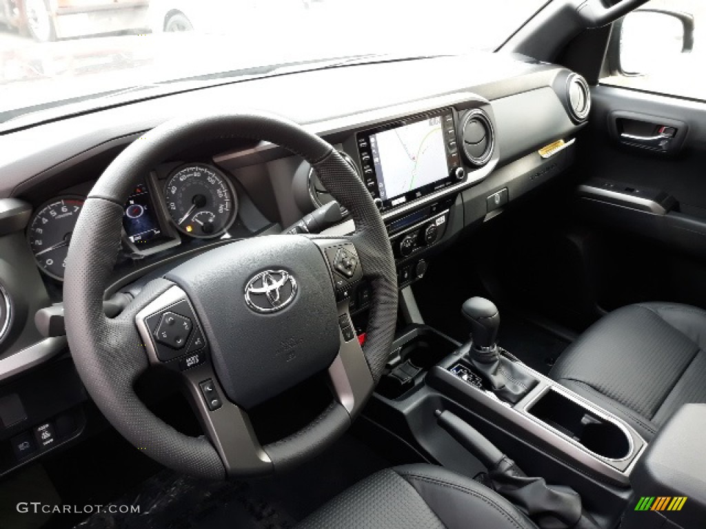 2020 Toyota Tacoma TRD Off Road Double Cab 4x4 Black Dashboard Photo #136342295