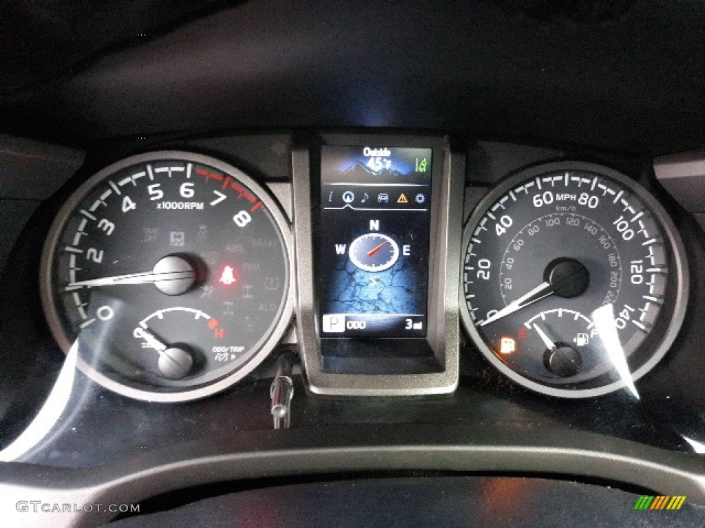 2020 Toyota Tacoma TRD Off Road Double Cab 4x4 Gauges Photo #136342493
