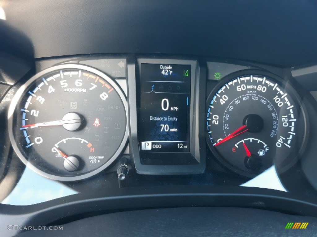 2020 Toyota Tacoma SR Double Cab 4x4 Gauges Photo #136343501