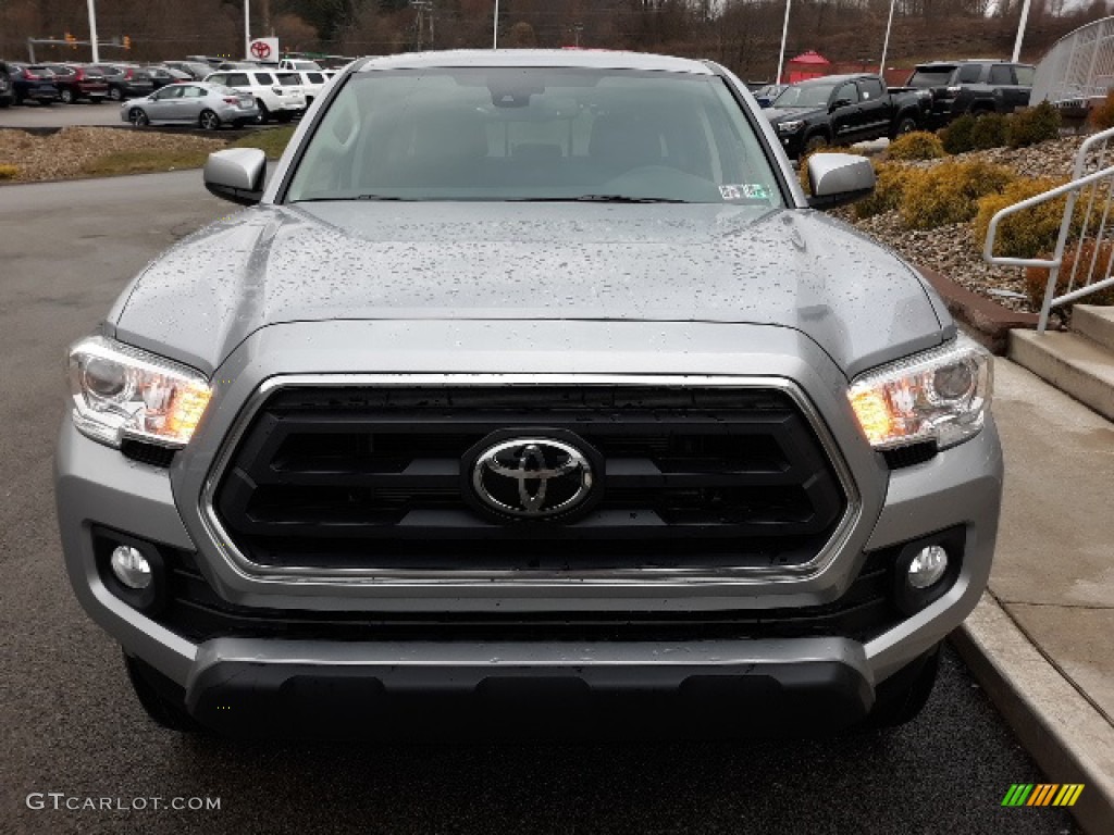2020 Tacoma SR5 Double Cab 4x4 - Silver Sky Metallic / Black photo #6