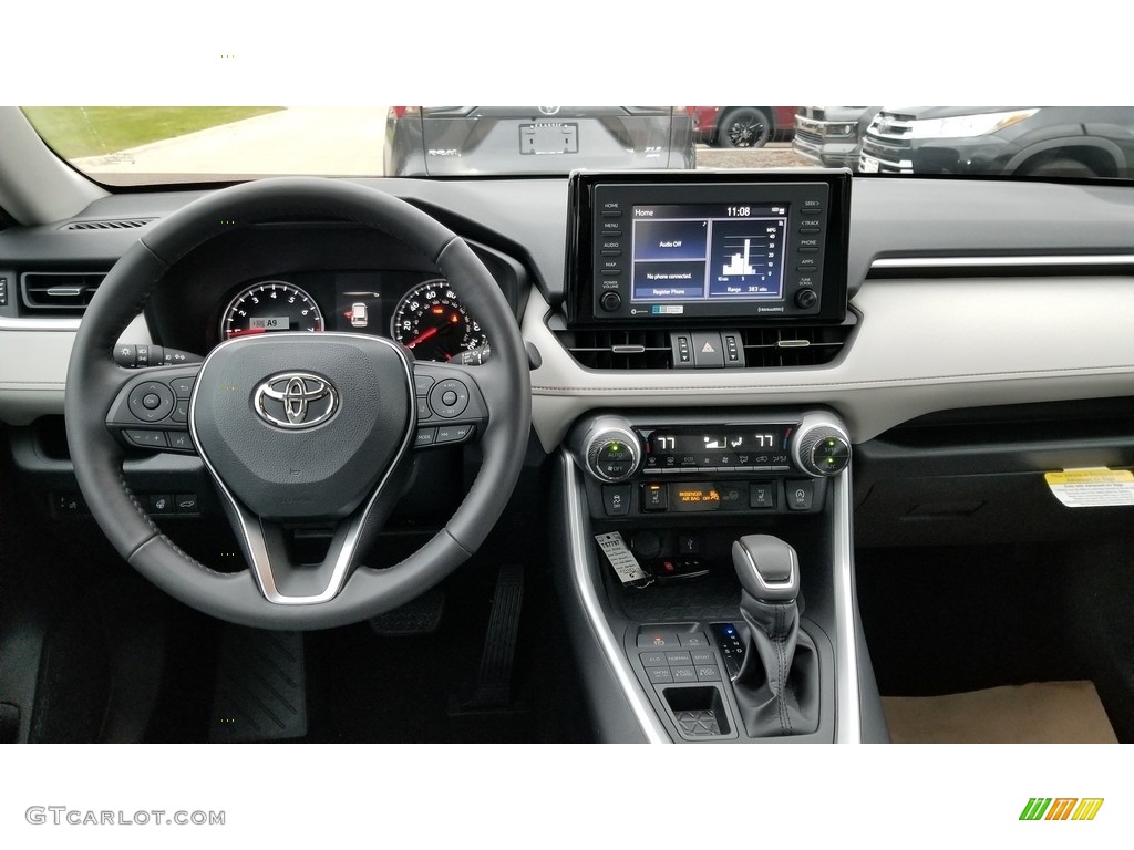 2020 Toyota RAV4 XLE Premium AWD Light Gray Dashboard Photo #136345430
