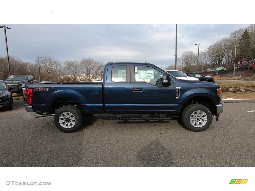 2020 F250 Super Duty XL Crew Cab 4x4 - Blue Jeans / Medium Earth Gray photo #8