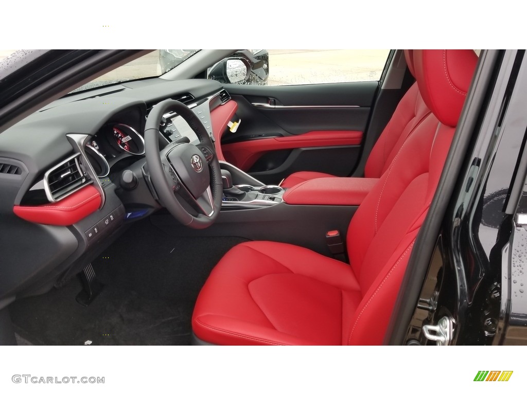 Cockpit Red Interior 2020 Toyota Camry XSE Photo #136346015