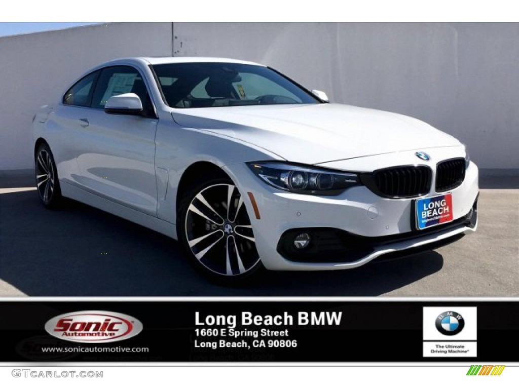 2020 4 Series 430i Coupe - Alpine White / Black photo #1