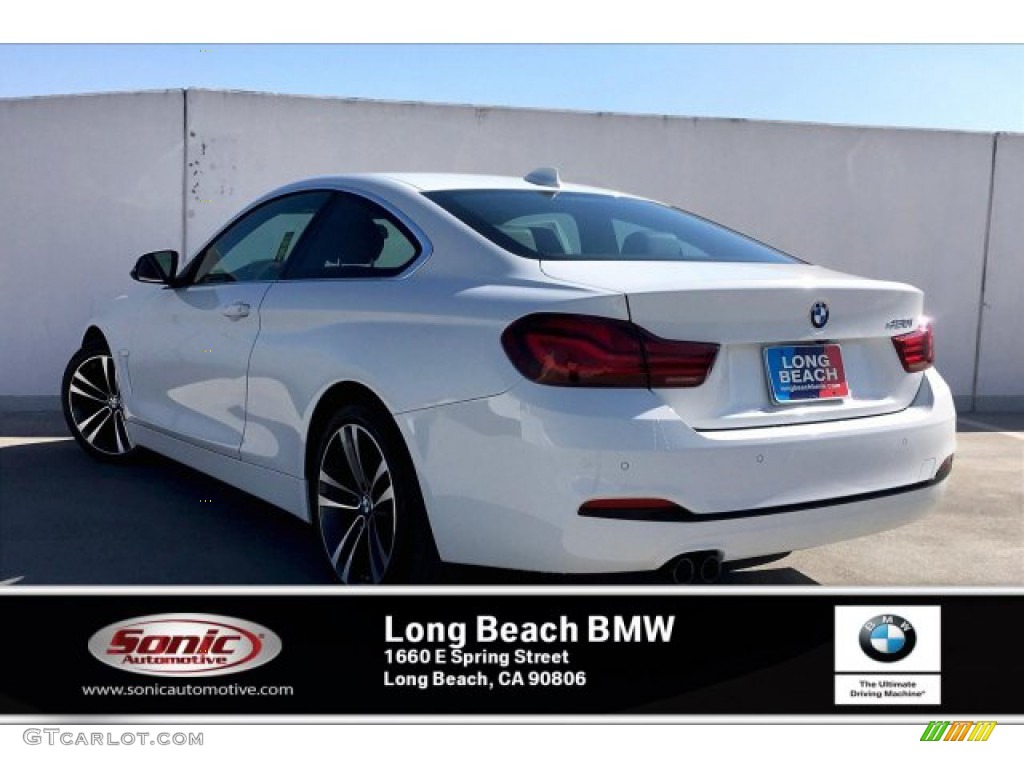 2020 4 Series 430i Coupe - Alpine White / Black photo #2