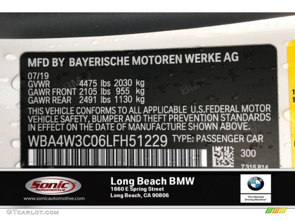 2020 4 Series 430i Coupe - Alpine White / Black photo #11