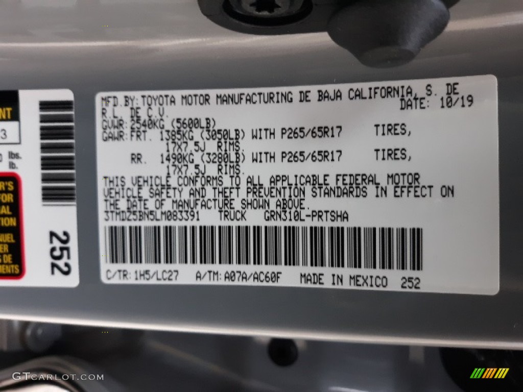 2020 Tacoma TRD Sport Double Cab 4x4 - Silver Sky Metallic / Black photo #12