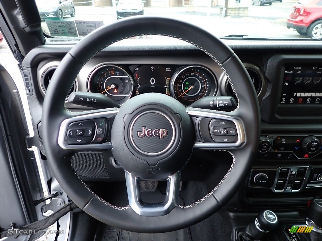 2020 Jeep Gladiator Sport 4x4 Black Steering Wheel Photo #136346933