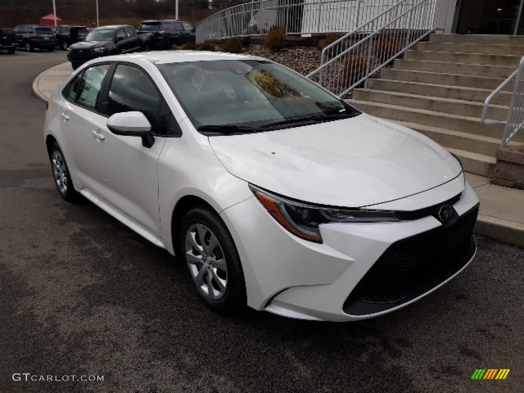 2020 Super White Toyota Corolla LE 136341973 Car