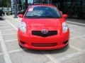 2007 Absolutely Red Toyota Yaris 3 Door Liftback  photo #3