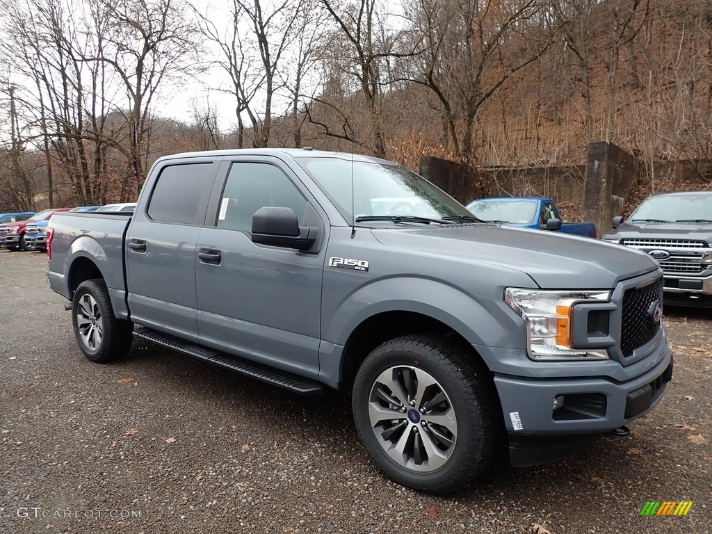 Abyss Gray 2019 Ford F150 STX SuperCrew 4x4 Exterior Photo #136350120