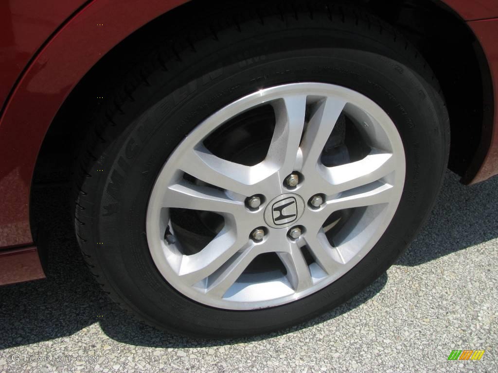 2007 Accord SE Sedan - Moroccan Red Pearl / Gray photo #7