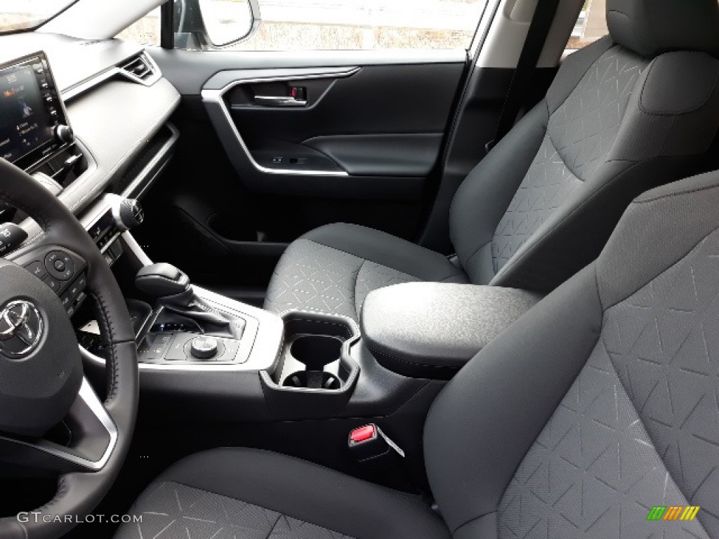 Black Interior 2020 Toyota RAV4 XLE AWD Hybrid Photo #136350527