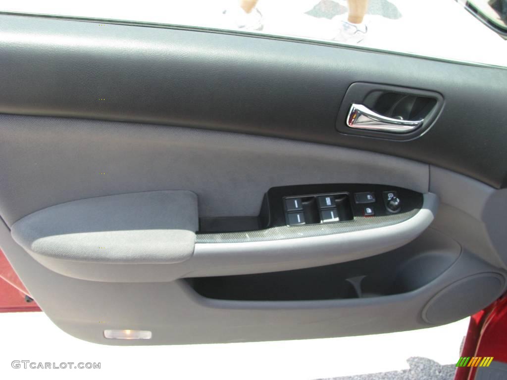 2007 Accord SE Sedan - Moroccan Red Pearl / Gray photo #9
