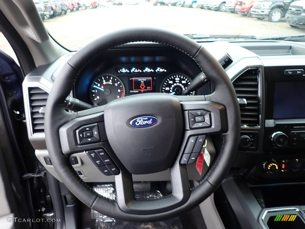 2020 Ford F150 XLT SuperCrew 4x4 Medium Earth Gray Steering Wheel Photo #136351458