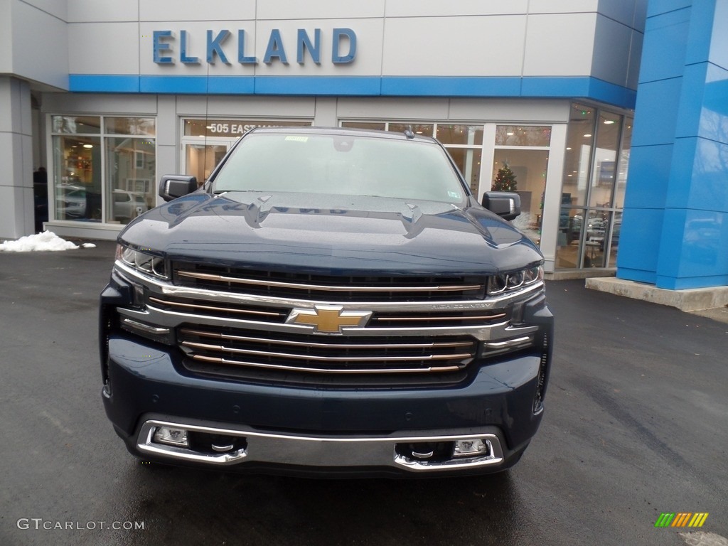 2020 Silverado 1500 High Country Crew Cab 4x4 - Northsky Blue Metallic / Jet Black photo #3