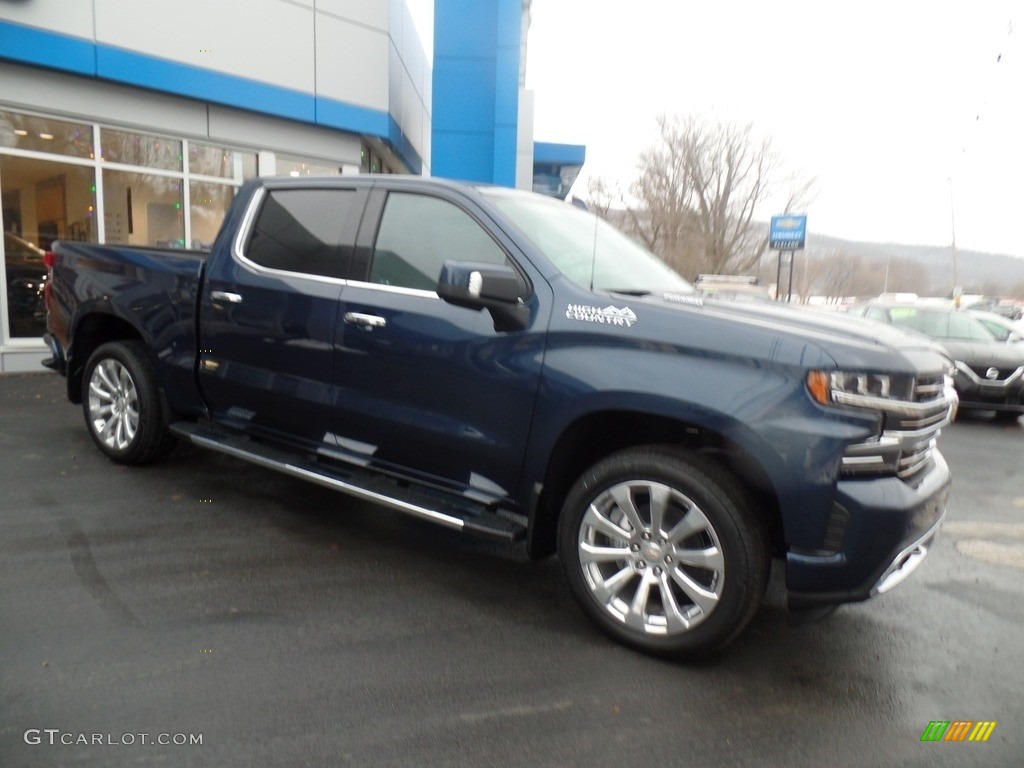 2020 Silverado 1500 High Country Crew Cab 4x4 - Northsky Blue Metallic / Jet Black photo #5